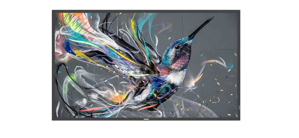 Информационный дисплей 65" 16:9 3840x2160(UHD 4K) IPS, 60 Hz, 400cd/m2, H178°/V178°, 1200:1, 500K:1, 1.07B, 8ms, DVI, 3xHDMI, RJ-45, RS232C,  2xUSB Type A, Speakers, 18/7, 3Y, Black